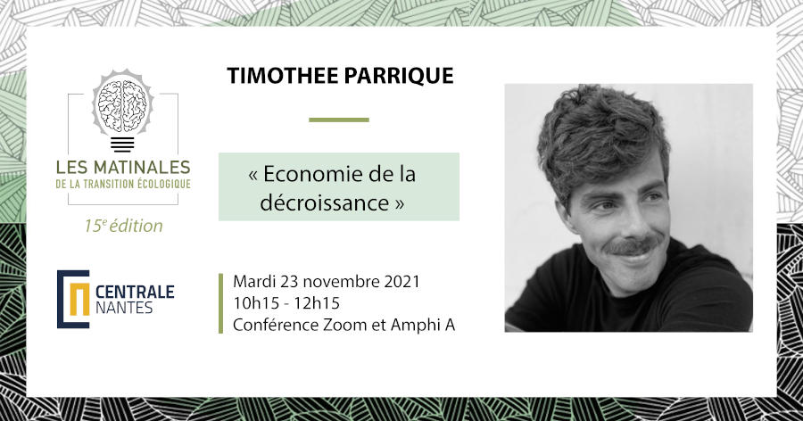 Matinale de la transition écologique, avec Timothée Parrique