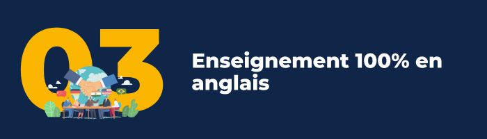 Enseignement 100% en anglais