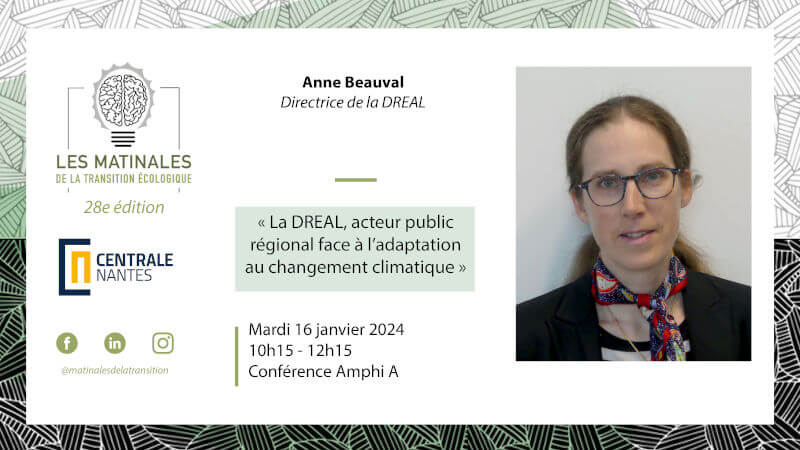 Matinales de la transition écologique du 16 janvier avec Anne Beauval