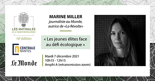 Matinales de la transition écologique - Marine Miller