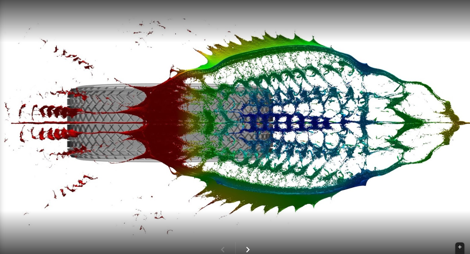 Simulation du phénomène d’aquaplaning autour d’un pneu