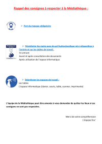 Consignes covid