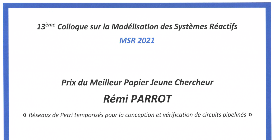 Rémi Parrot, doctorant à Centrale Nantes, lauréat du « Best Young Researcher Paper Award » à la conférence MSR 2021