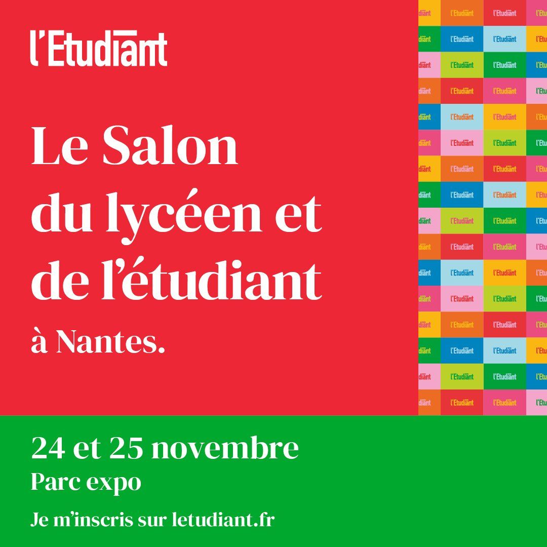 Salont du lycéen et de l'étudiant à Nantes le 24 et 25 novembre 2023