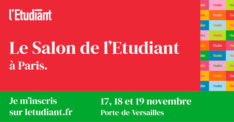 Le Salon de l'Etudiant  à Paris du 17 au 19 novembre 2023