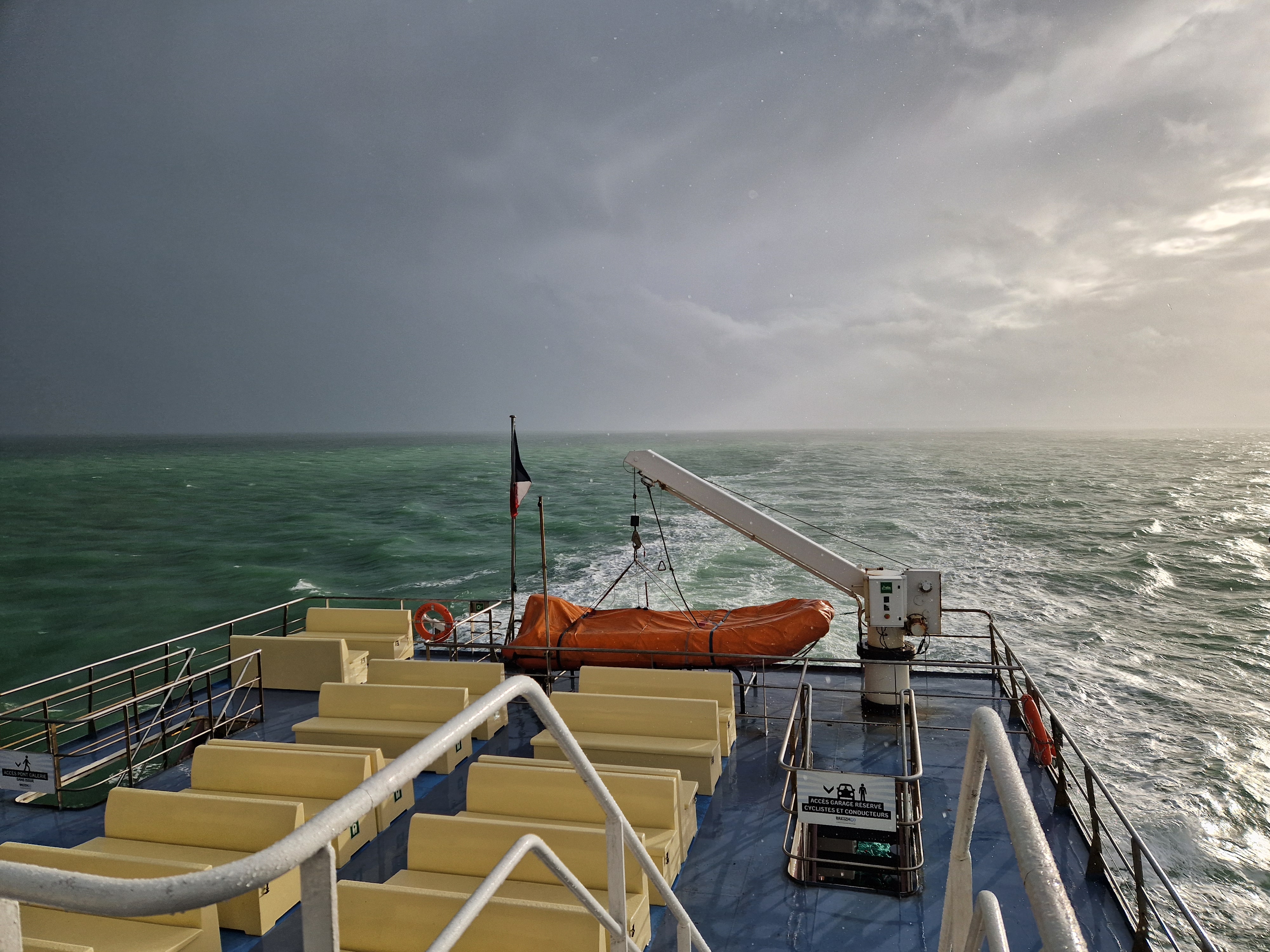 On the boat between Belle-Île-en-Mer and Quiberon
