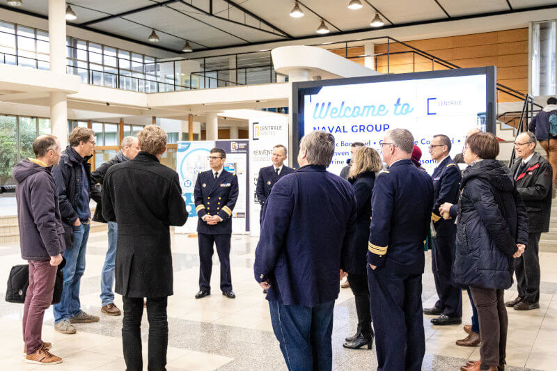 Visite de Naval Group et l'école Navale sur le campus de Centrale Nantes