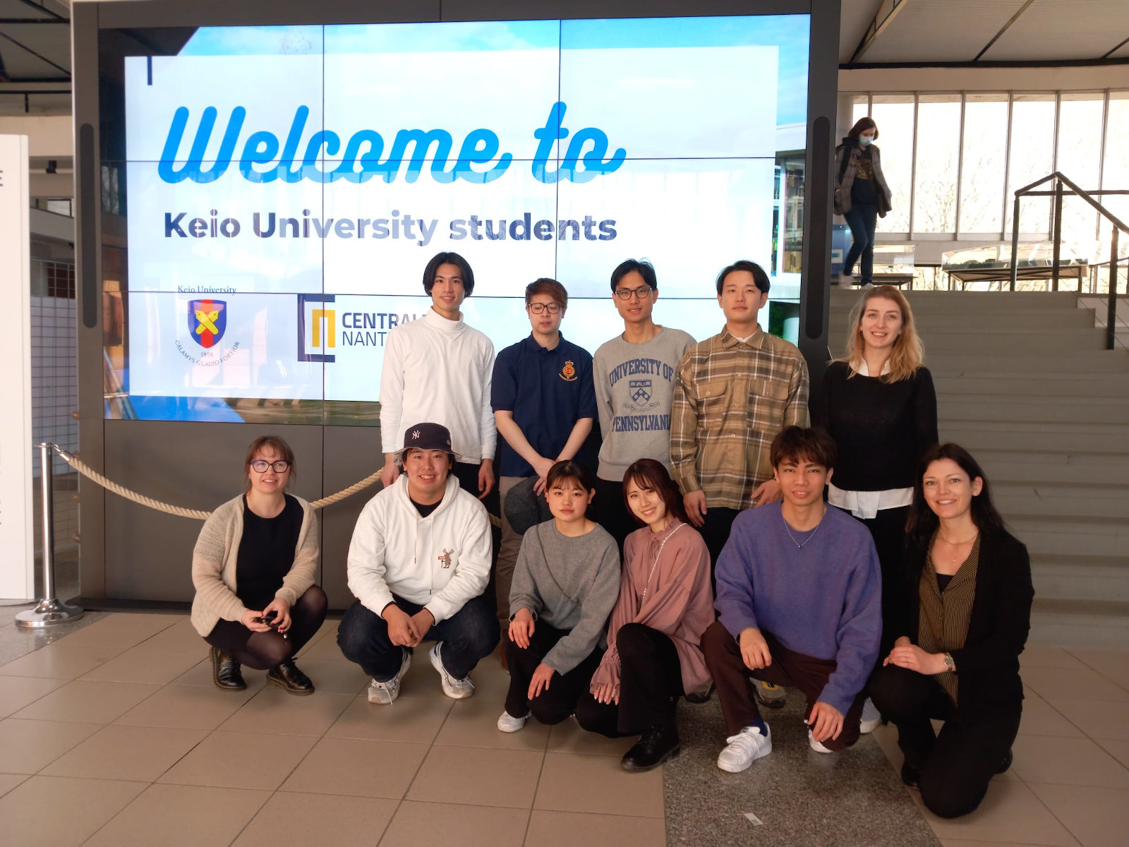 Les étudiants de l'université de Keio accueillis par la direction des relations internationales de Centrale Nantes